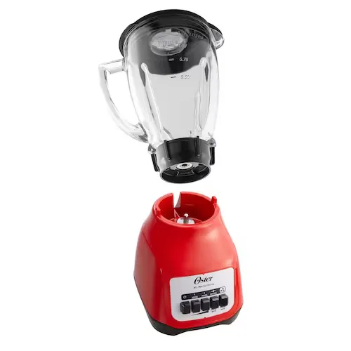 LICUADORA OSTER VASO VIDRIO 4VEL 800W ACOPLE METALICO BLSTKAG-RPB-013