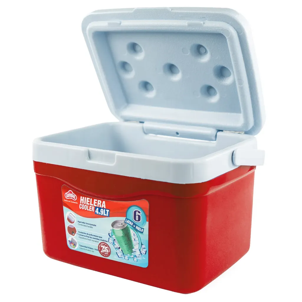 [AR015330-RPO-0] HIELERA POLAR PEQUEÑA ROJA 5LT GUATEPLAST AR015330-RPO-0