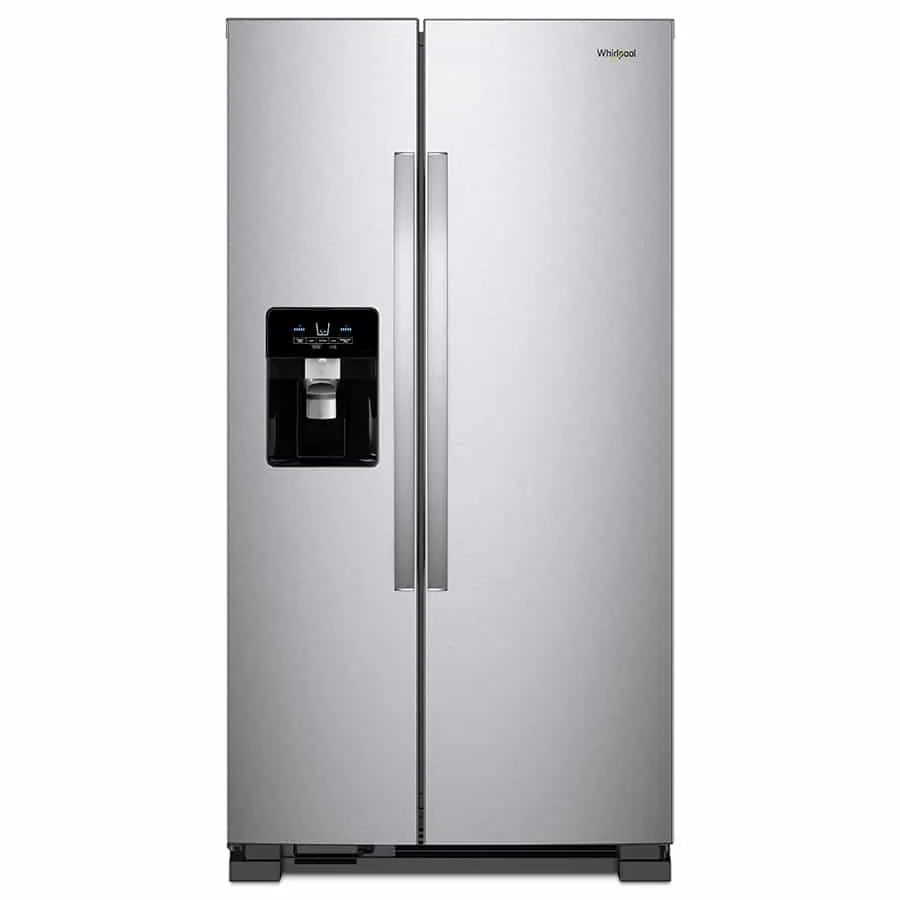 [7WRS25SDHM] REFRIGERADORA WHIRLPOOL SILVER 25" 2PUERTAS ACERO INOX