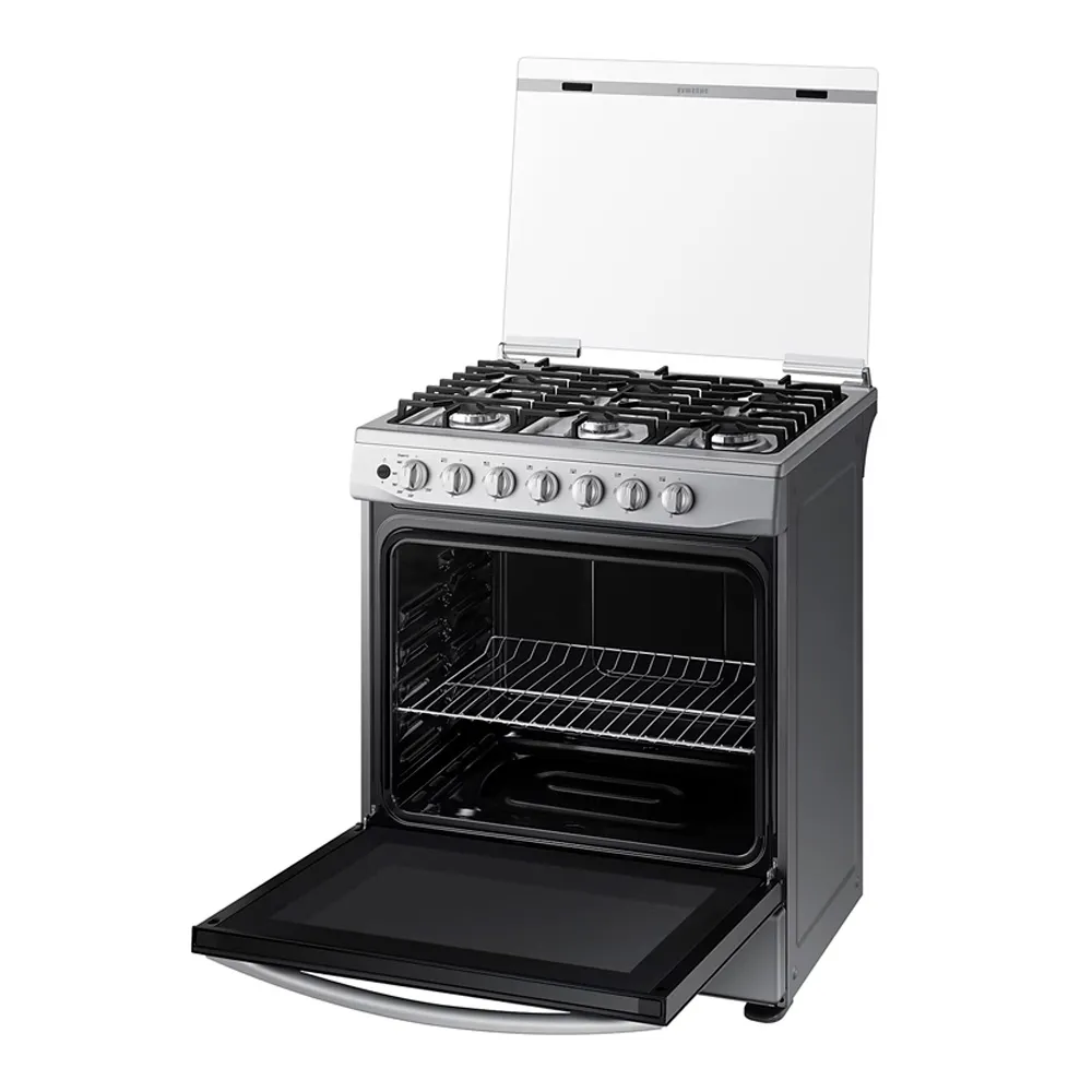 [NX52D3000MW/AX] ESTUFA SAMSUNG DE 6H 30PLG SILVER TAPA DE VIDRIO NX52D3000MW/AX